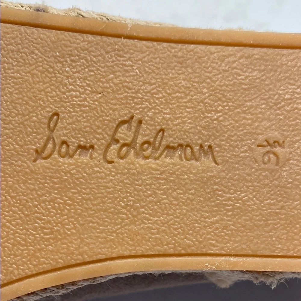 Sam Edelman Carrin Espadrille Loafers | Tan Suede Jute | Size 9.5